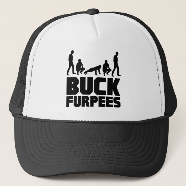 Casquette Mâle Furpees -- Forme physique de Burpees (Devant)