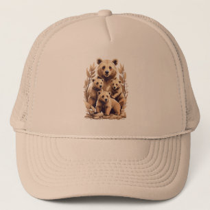 Casquette Mama Bear Et Ses Cubs - L'Amour Sauvage