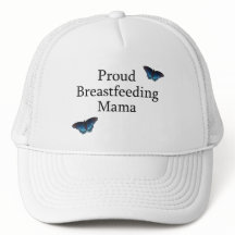 Maman allaitante fière Blue Butterflies