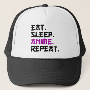 Casquette Manger Dormir Anime Répéter     