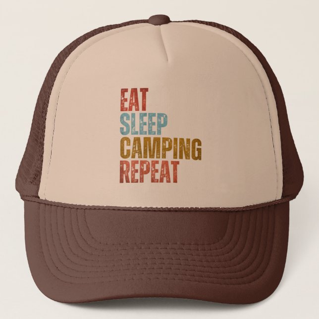CASQUETTE MANGER DORMIR CAMPING RÉPÉTER  (Devant)