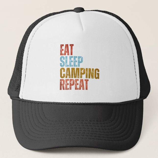 CASQUETTE MANGER DORMIR CAMPING RÉPÉTER  (Devant)