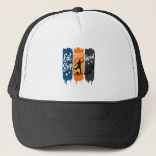 Casquette Manger Dormir Football Répéter Conception de Maill