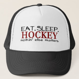 Casquette Mangez l'hockey de sommeil