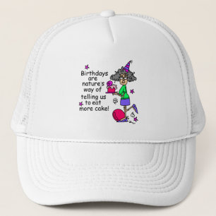 Casquette Mangez plus de gâteau Humour d'anniversaire