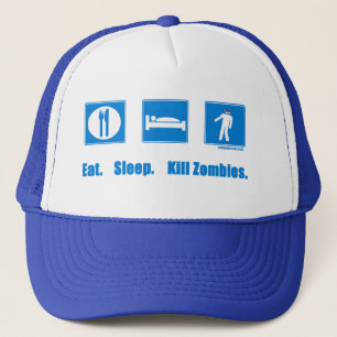 Casquette Mangez. Sommeil. Zombis de mise à mort