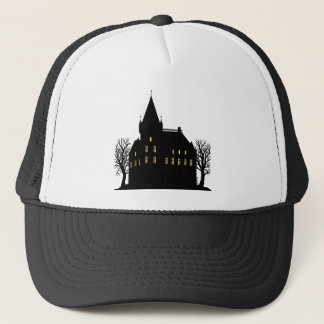 Casquette Manoir sinistre en silhouette