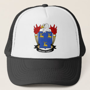 Casquette Manteau de famille des bras Brown