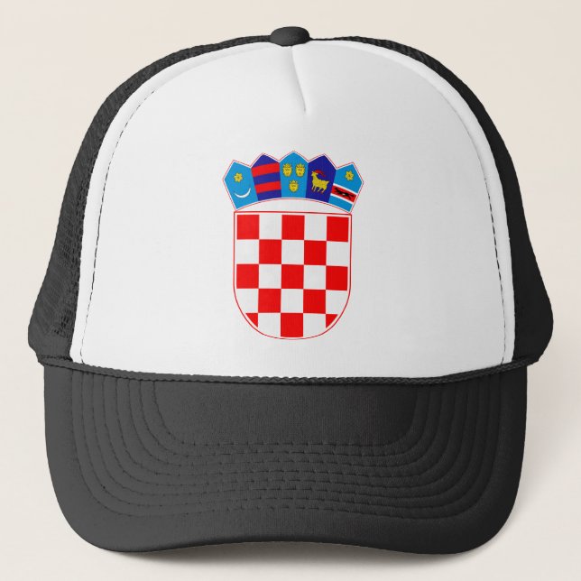 Casquette Manteau des bras de la Croatie, emblème croate, (Devant)