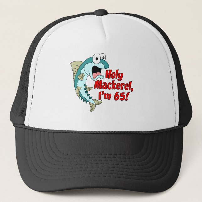 Casquette Maquereau saint j'ai 65 ans (Devant)