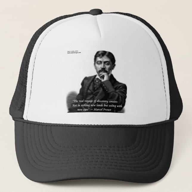 Casquette Marcel Proust & Citation célèbre (Devant)
