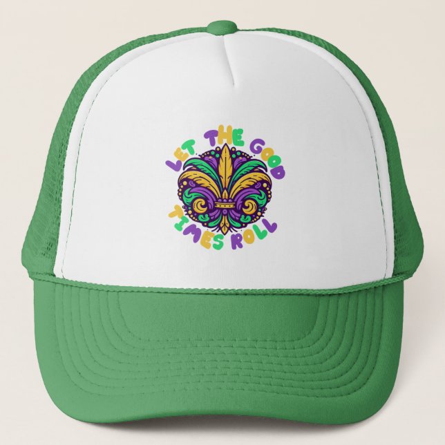 Casquette Mardi Gras Laissez rouler les bons moments (Devant)