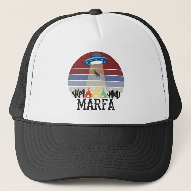 Casquette Marfa Texas Ghost Lights Festival UFO Cow (Devant)