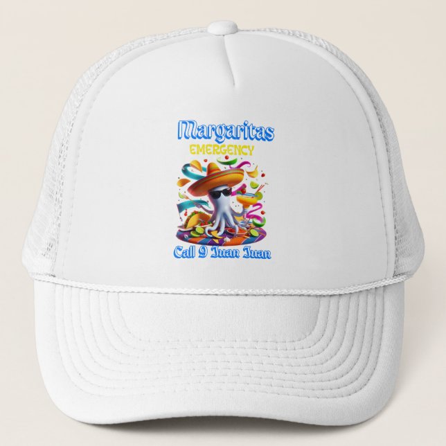 Casquette Margarita Urgence Sombrero Porté Octopus (Devant)