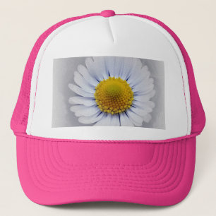 Casquette marguerite blanche brillante