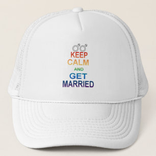 Casquette MARIAGE GAY égalité Garder son calme Gay Marié