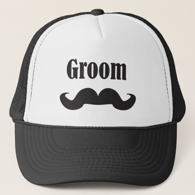 Casquette Marié de moustache (Devant)