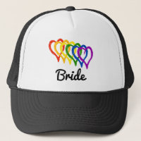 Mariée de coeur en couche Mariage arc-en-ciel