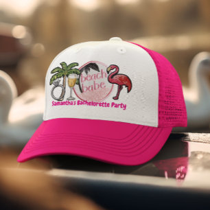 Casquette Mariée de la plage rose Faux Patch Enterrement de 
