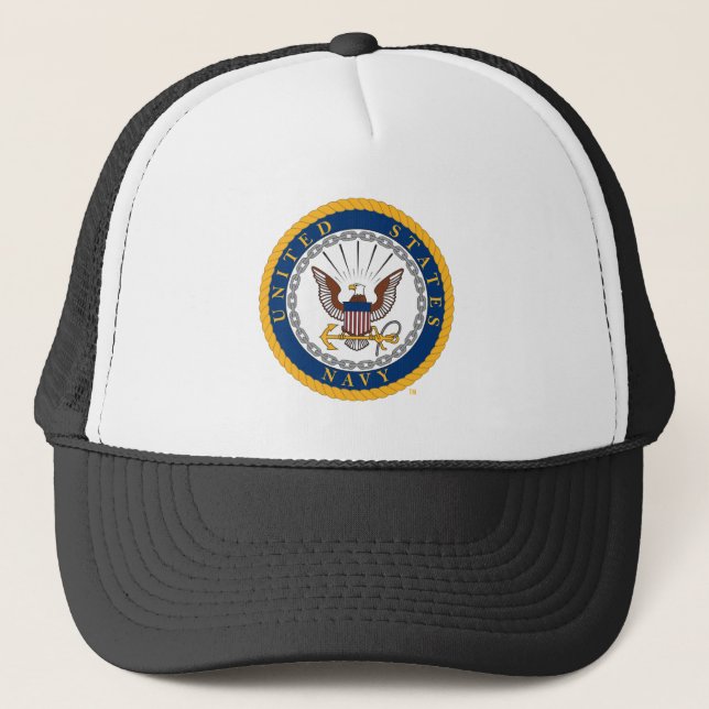Casquette Marine américaine | Emblème de la marine (Devant)