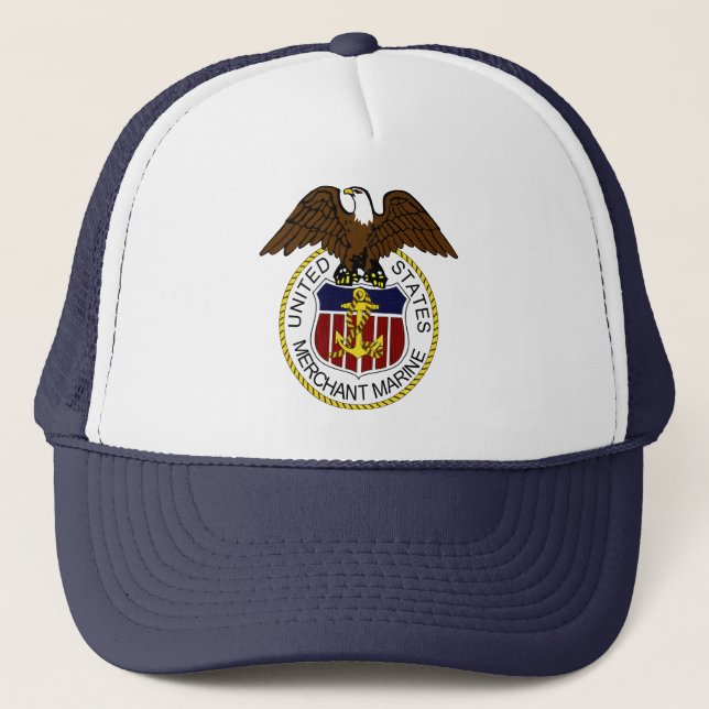 Casquette Marins de joint de marine marchande des Etats-Unis (Devant)