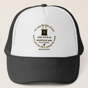 Casquette Mark 10:45 KJV Bible Verse Faith Avec Écritures