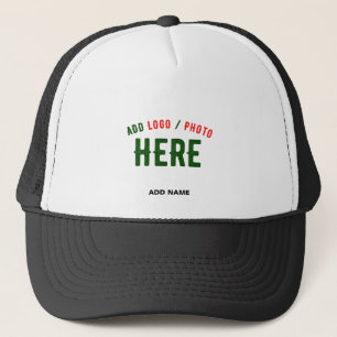 CASQUETTE MARQUE MODERNE MODERNE PERSONNALISABLE BLANCHE VÉR
