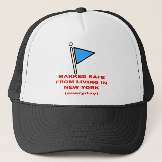 Casquette Marqué Sûr De Vivre À New York # (Devant)