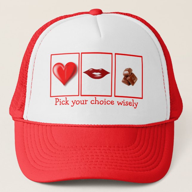Casquette marrant de la Saint-Valentin (Devant)