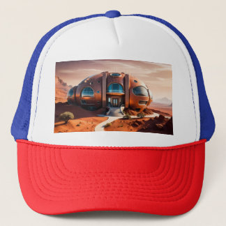 Casquette Mars Habitat Alpha - Architecture de l'IA Sci-Fi