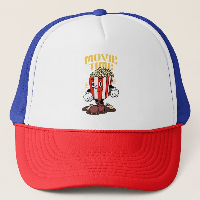 Casquette Mascotte de Popcorn (Devant)