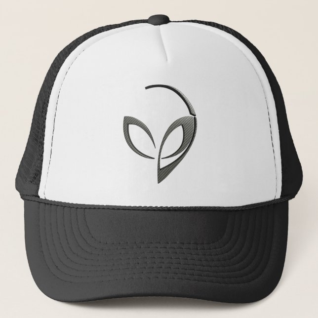 Casquette Mascotte étrangère dans la "fibre de carbone " (Devant)