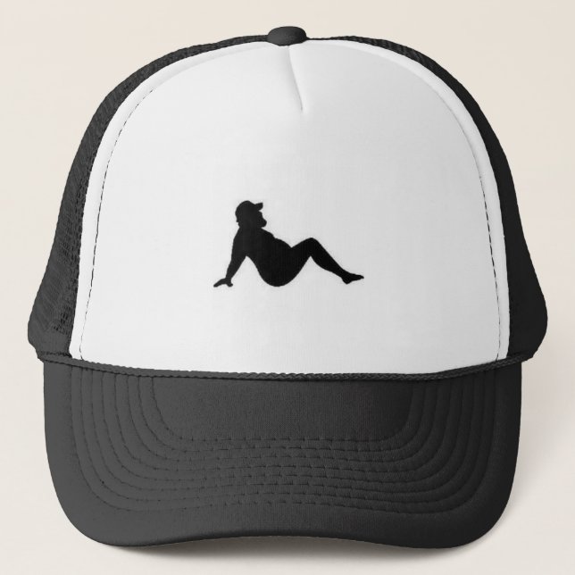 Casquette masculin de camionneur d'aileron de boue (Devant)
