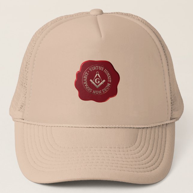 Casquette Masonic sceau de cire (Devant)