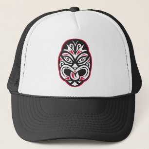 Casquette masque maori de tatouage de moko de tiki