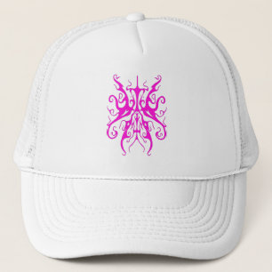Casquette Masque Tribal Rose Élégant Design Abstrait