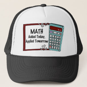 Casquette Maths : Supplémentaire aujourd'hui, appliqué