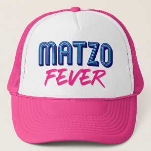 Casquette Matzo Fever bleu rose les années 70 juif rétro Slo
