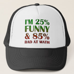 Casquette Mauvais En Maths Chapeau De Baseball Drôle Casquet