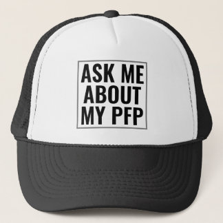 Casquette Me demander à propos de mon profil PFP photo Drôle