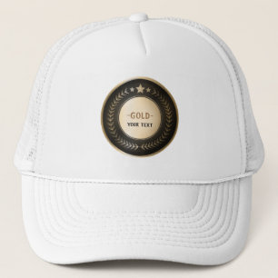 Casquette MÉDAILLE DIY IMPRESSION PERSONNALISÉE Or #1 Champi
