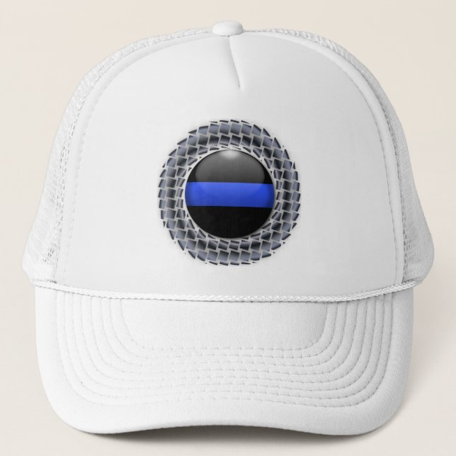 Casquette Médaillon de la Ligne Bleue Mince (Devant)