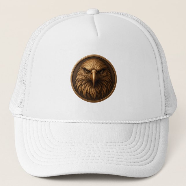 Casquette Médaillon de tête d'aigle royal 3D style chapeau (Devant)