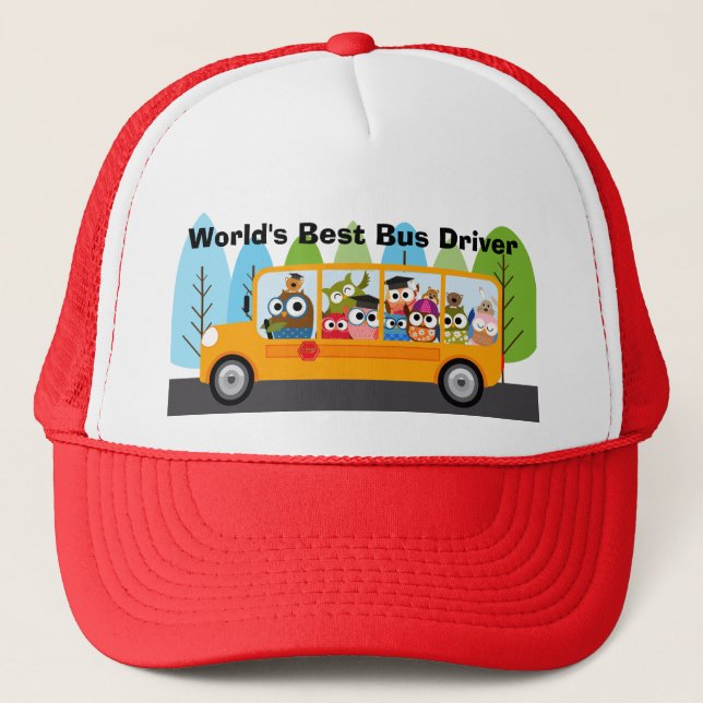 Casquette Meilleur chauffeur de bus scolaire au monde (Devant)