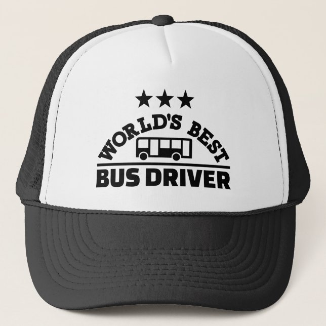 Casquette Meilleur conducteur de bus au monde (Devant)