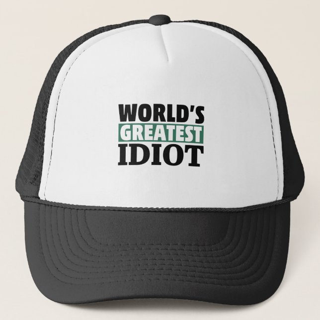 Casquette Meilleur Idiot Drôle Drôle Drôle Personne Plaisant (Devant)