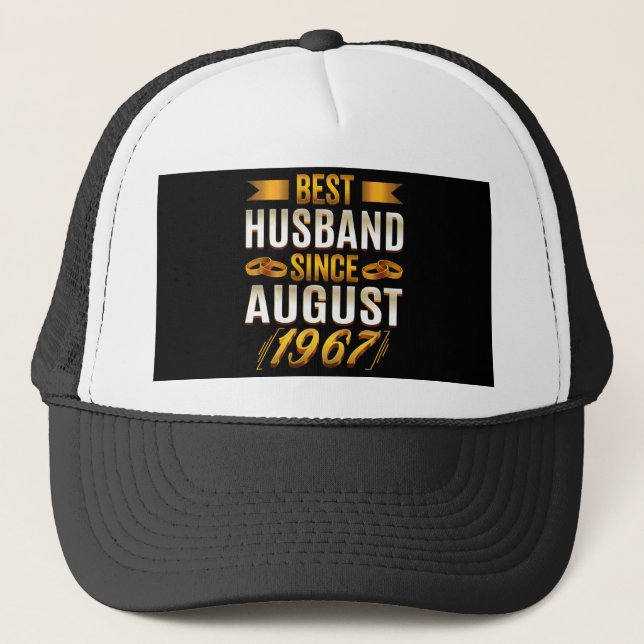 Casquette Meilleur Mari Depuis Août 1967 Anniversaire Drôle (Devant)