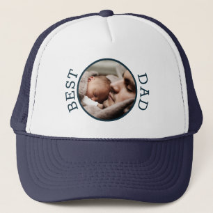 Casquette Meilleur Papa Cercle Photo personnalisée Nouveau P