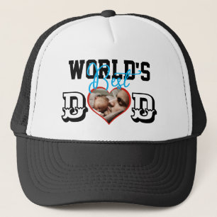 Casquette Meilleur papa du monde avec chapeau photo Trucker