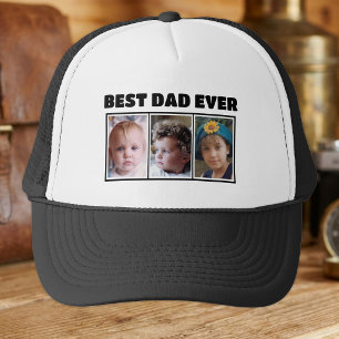 Casquette Meilleur papa jamais 3 photo noir blanc